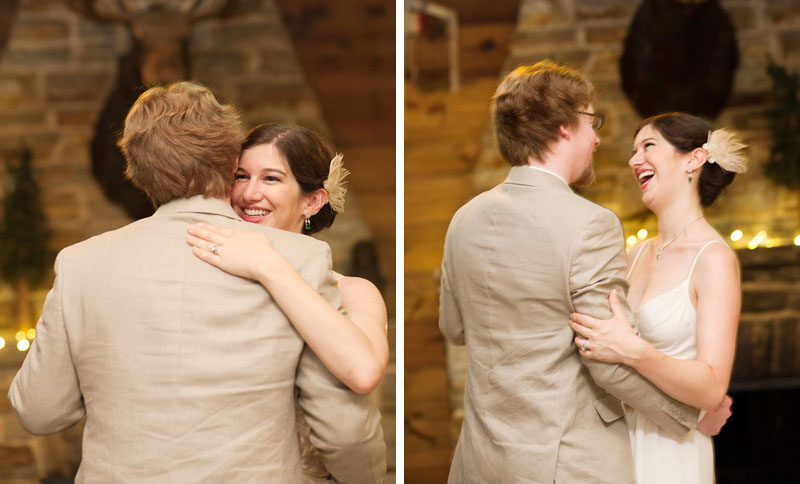 bride and groom dancing during first dance