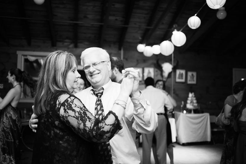 mother and father of the groom dancing