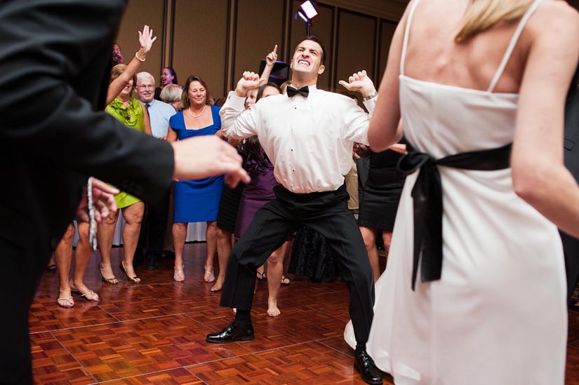 dancing at the wedding reception