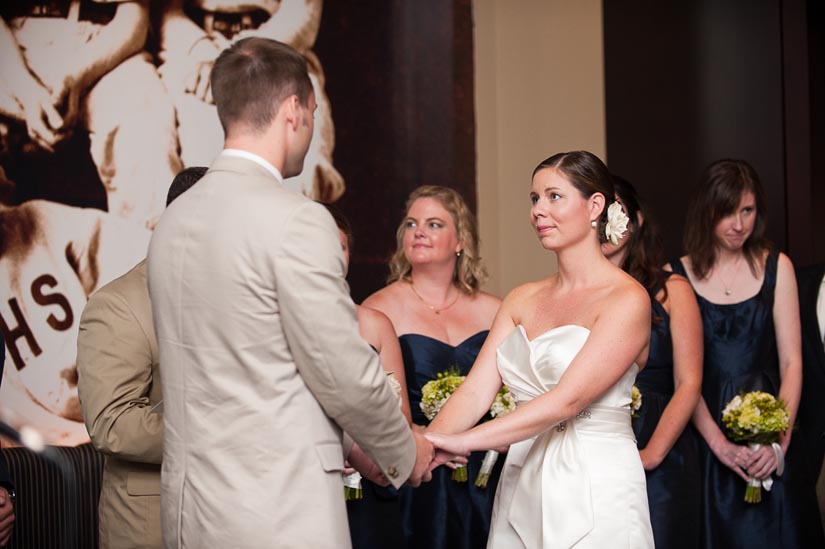 bride and groom at nationals stadium