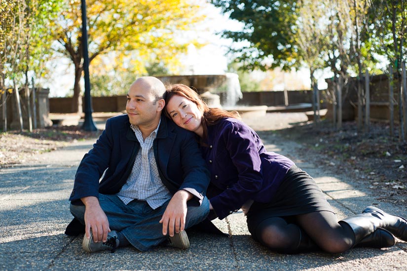 cute couple in meridian hill park, washington dc