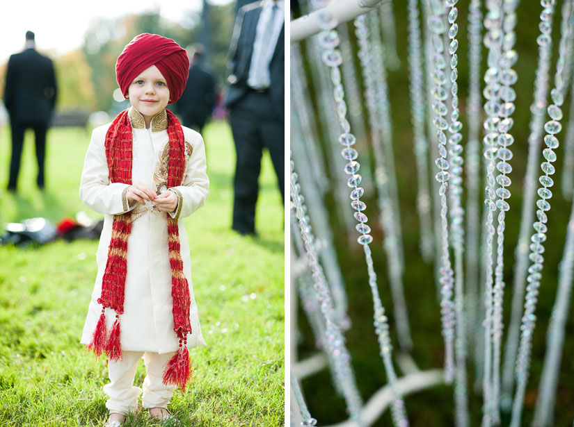 little boy in indian dress