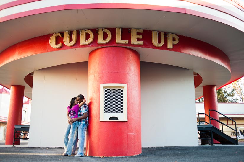 cuddle up sign at glen echo park