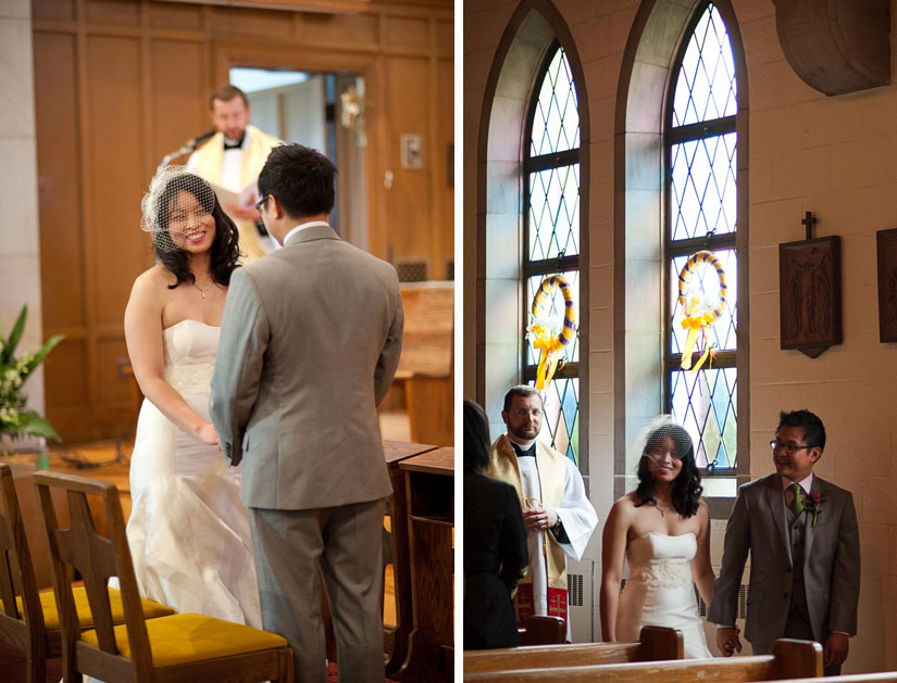 wedding ceremony in a church