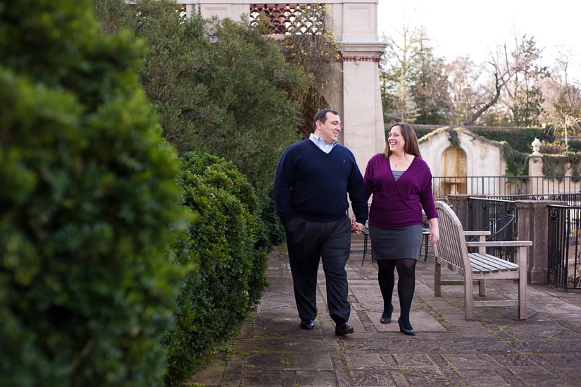 dumbarton oaks engagement session