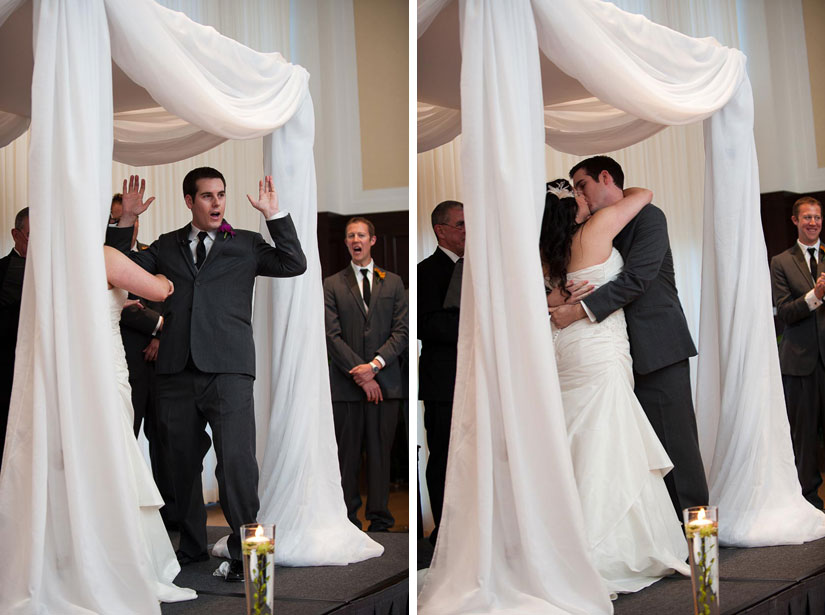 20111029_molly-brian-wedding_0474 stomping the glass and first kiss