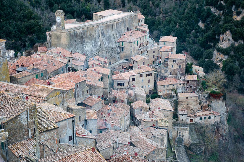 tuscan town of sorano