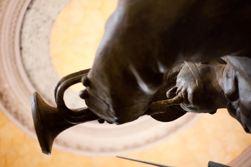 statue from underneath at Altare della Patria