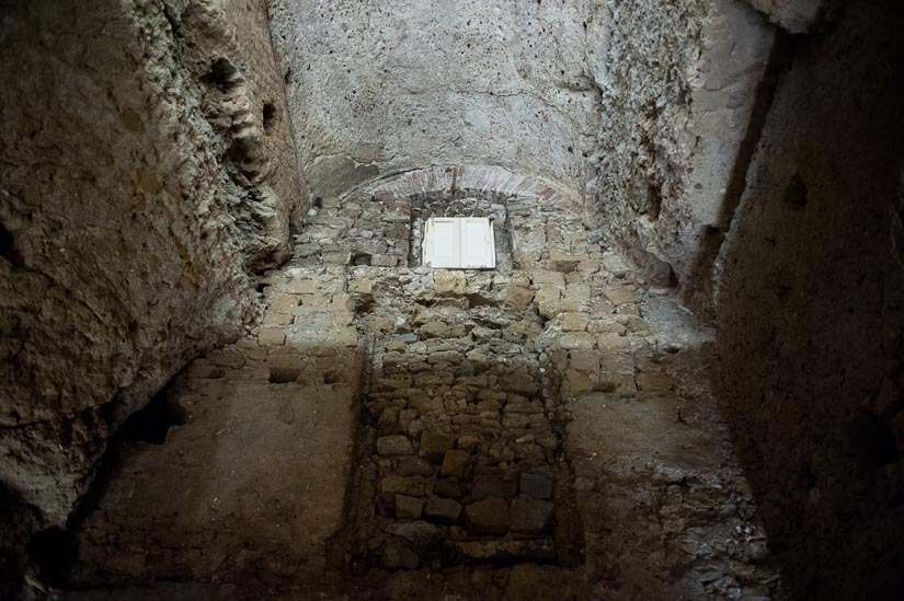 building a window into an ancient roman theater