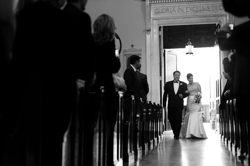 here comes the bride! at holy rosary church