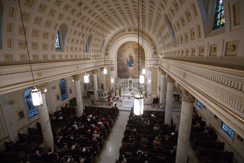 wedding at holy rosary church, washington dc