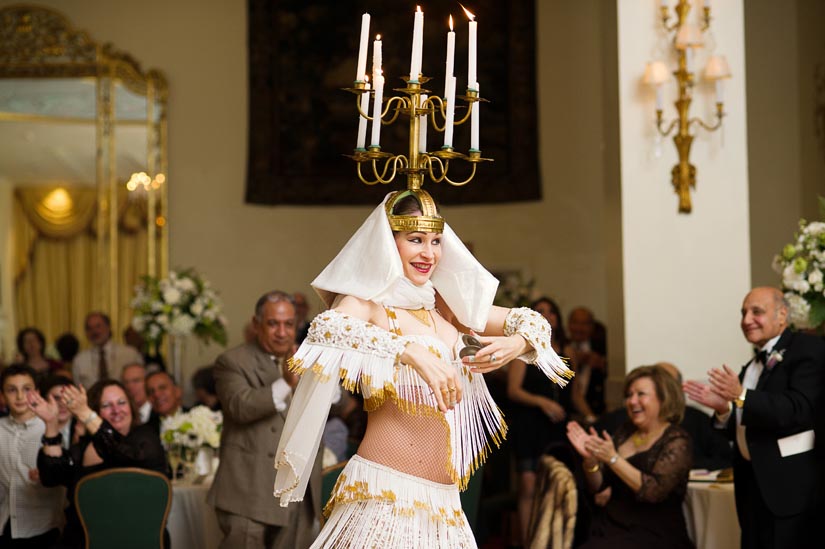 belly dancer at the wedding ceremony