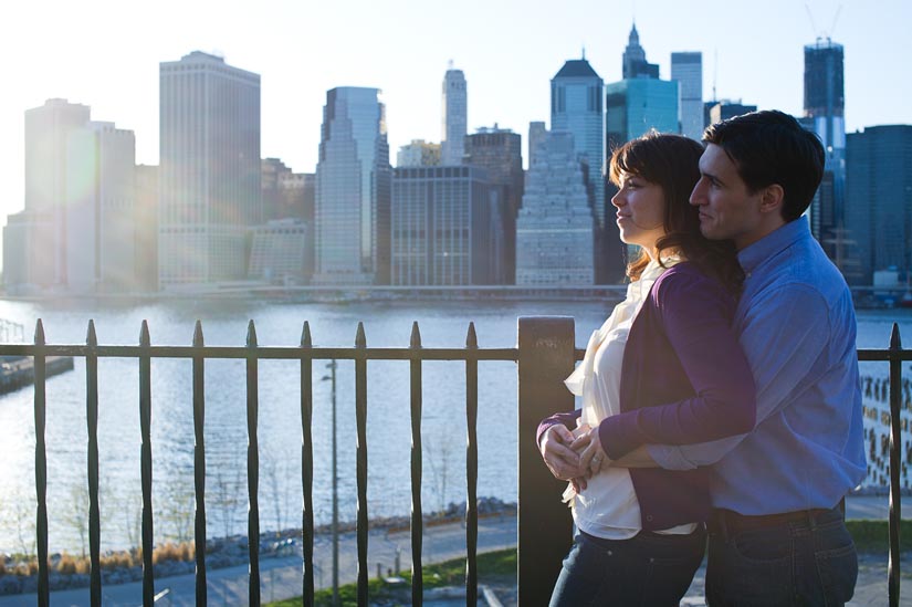 brooklyn promenade engagement session