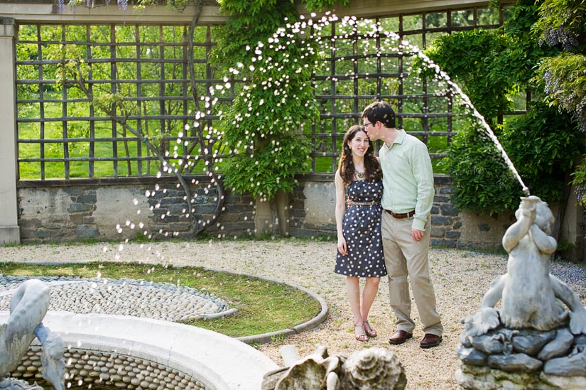 engagement photography at dumbarton oaks