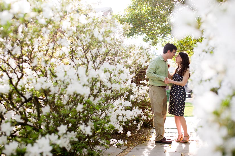 engagement photographs at dumbarton oaks