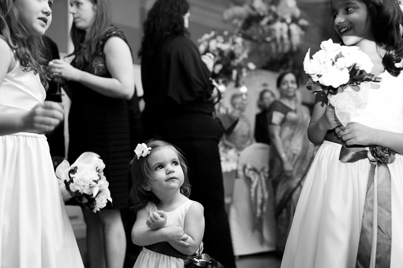 little girl at fredericksburg square wedding