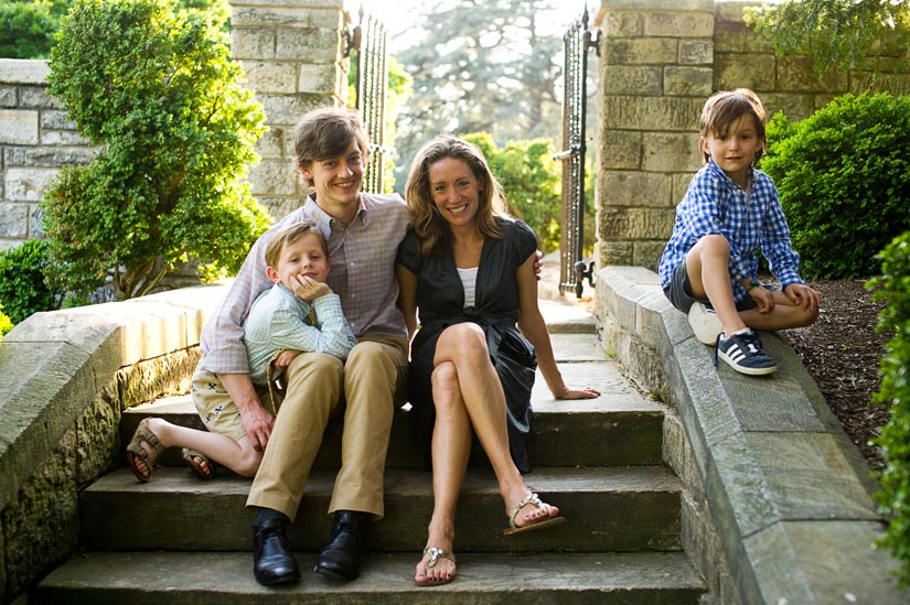 cutest family ever at the national cathedral