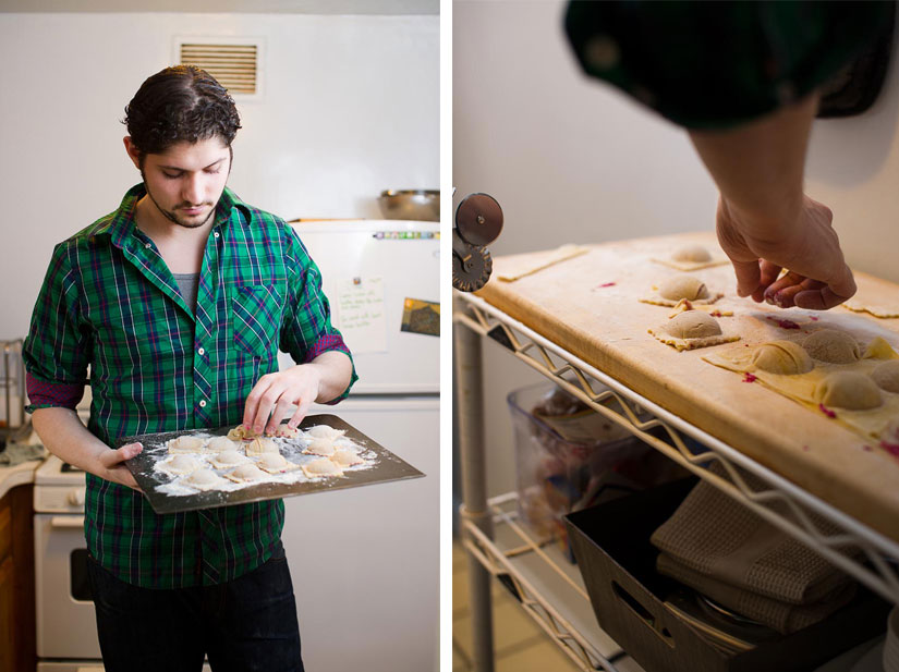 cooking engagement session in new york city