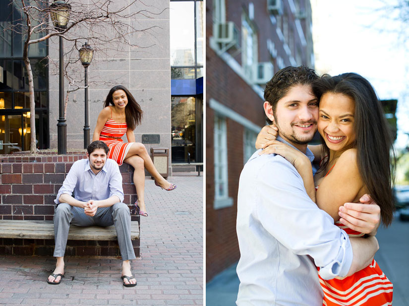super-cute engagement session in new york city