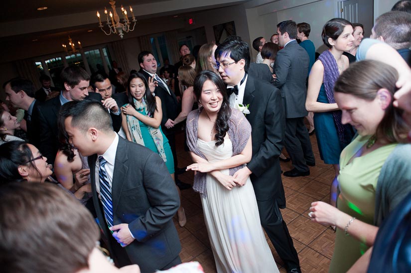 bride and groom dancing at the oaks waterfront inn