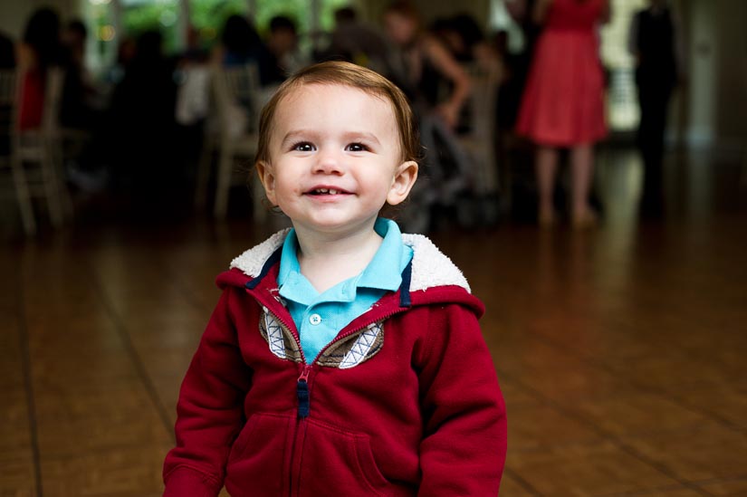 little boy at the wedding ceremony