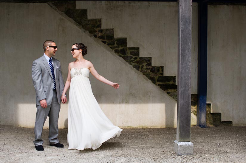 bride and groom pictures at patapsco female institute