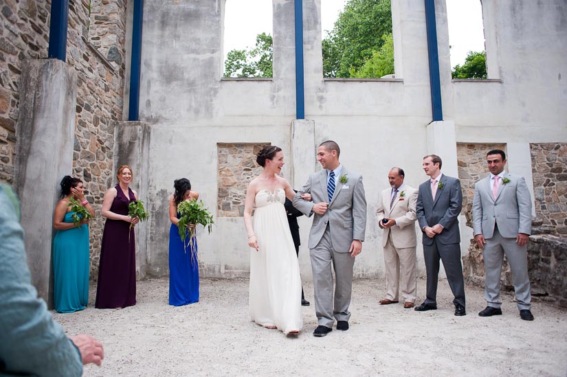 wedding ceremony at patapsco female institute