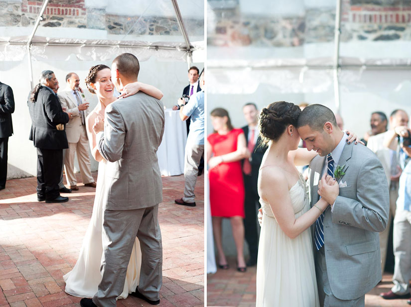 first dance at patapsco female institute reception