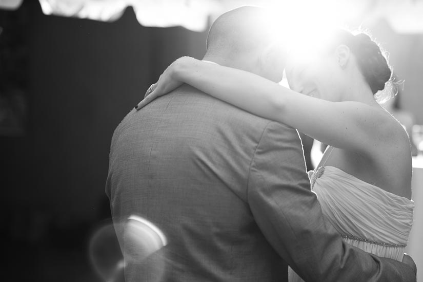 bride and groom's first dance