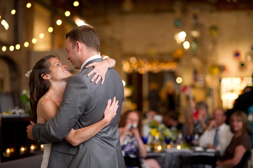 first dance at corradetti glassblowing studio