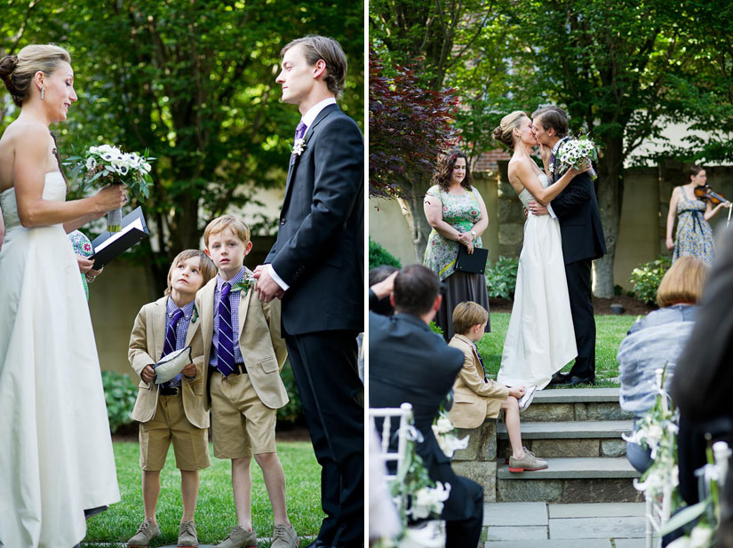 washington dc backyard wedding ceremony