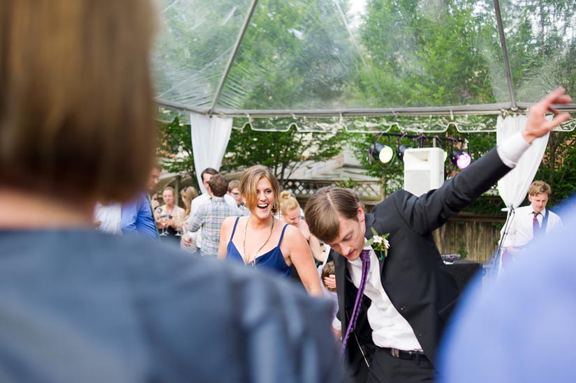 dancing at the wedding reception