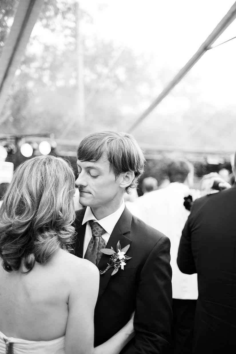 dancing together at the wedding reception