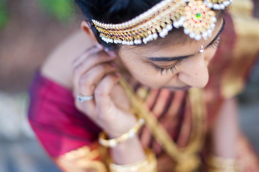 indian bride portrait