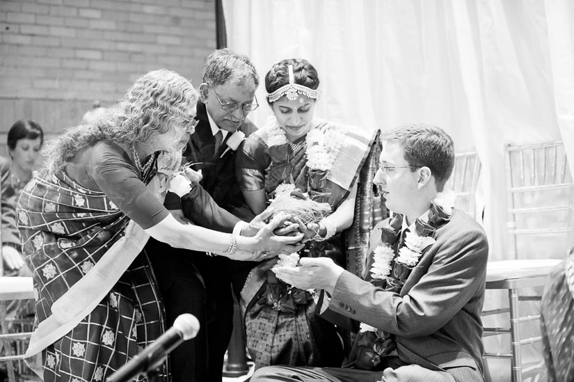 indian wedding ceremony at st. francis hall