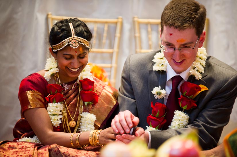 bride and groom during wedding ceremony in washington, dc