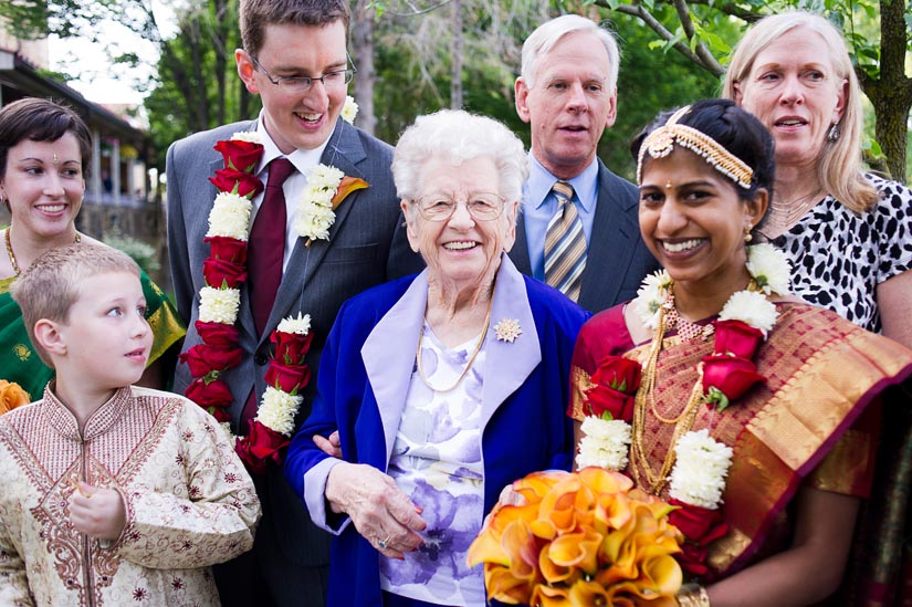 candid portraits with grandmother of the groom