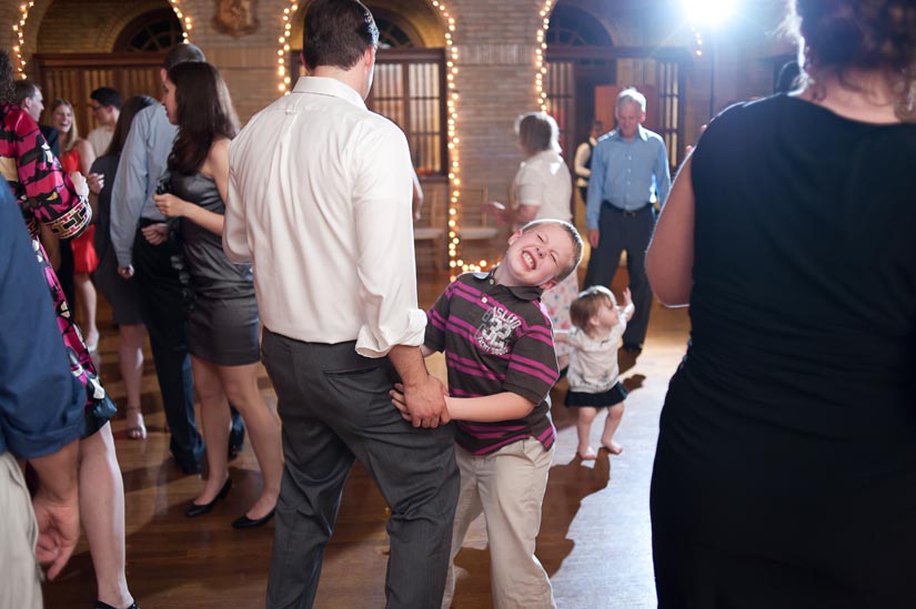 dancing at st. francis hall wedding