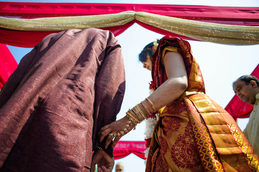 walking around the indian wedding ceremony