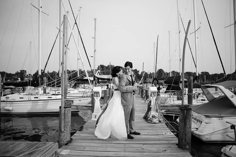 bride and groom portraits with sailboats