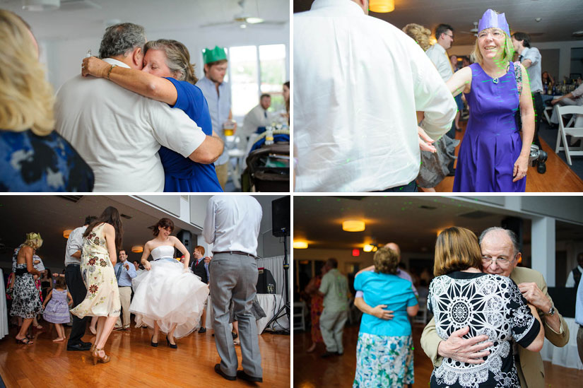 dance party at the seaford yacht club wedding