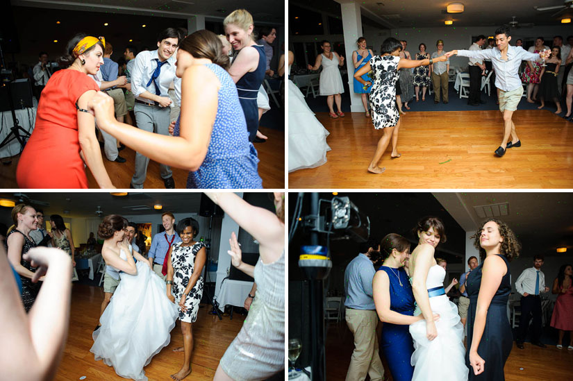 dance party at the williamsburg wedding