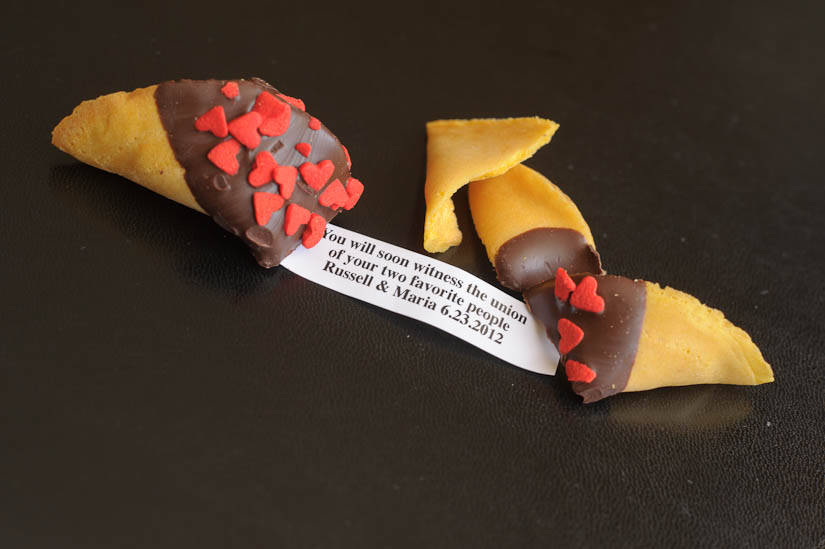 fortune cookie wedding favors