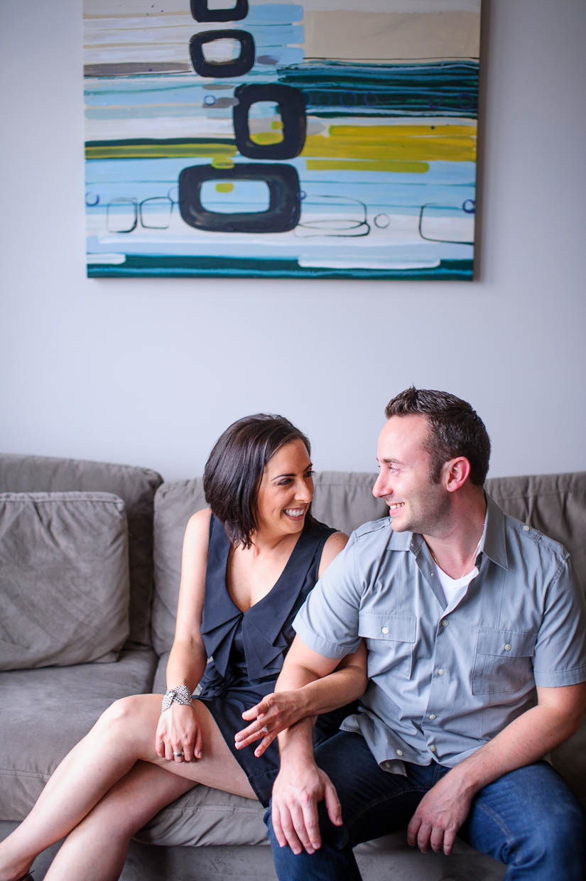 engagement photography in your home