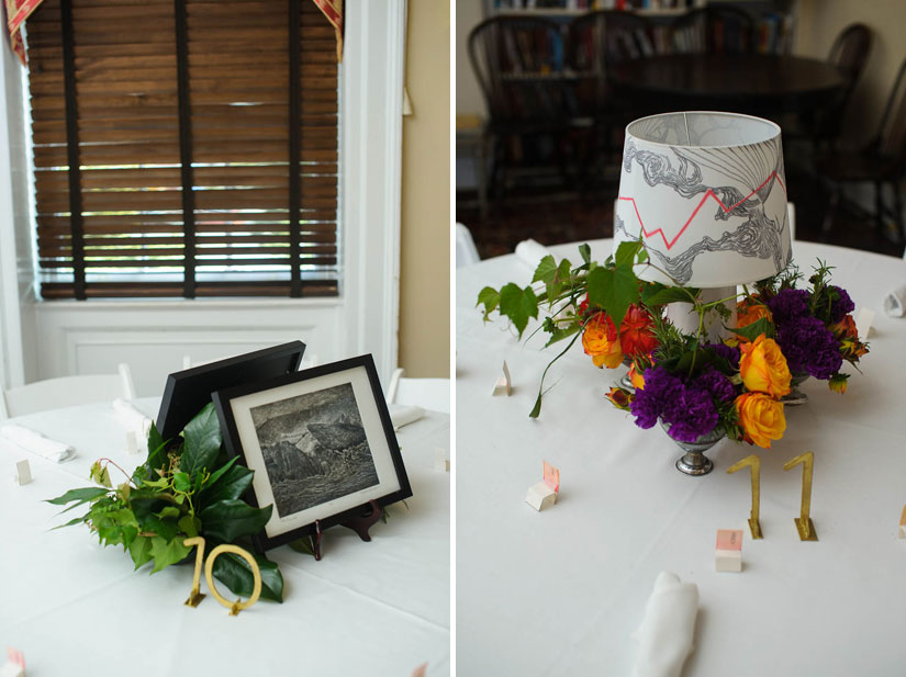 personalized wedding decor at arts club of washington