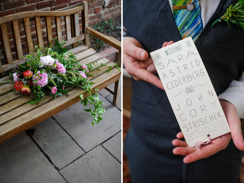 pretty details from wedding ceremony