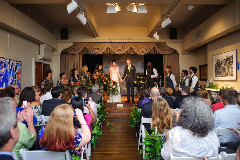 wedding ceremony at arts club of washington