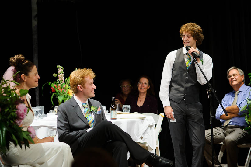 speeches during arts club of washington wedding reception