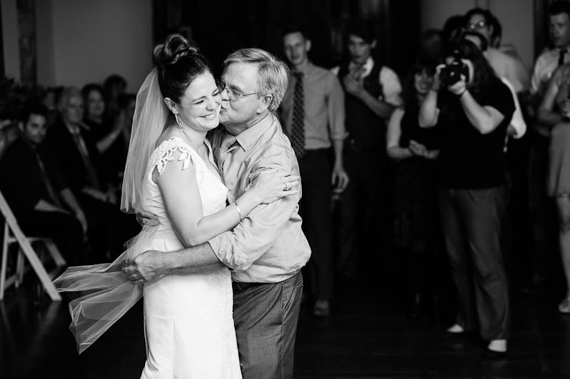 father-daughter moment at arts club of washington wedding