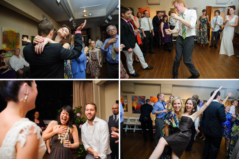 dance party at arts club of washington wedding